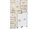 Single story home floor plan features 3 bedrooms, 2 bathrooms, great room, den and 2 car tandem garage at 2690 E Abe Truckle Ave, San Tan Valley, AZ 85140
