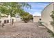 Spacious backyard with fruit trees and gravel at 300 S Val Vista Dr # 152, Mesa, AZ 85204
