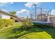 Spacious backyard with trampoline and play area at 3727 W Orangewood Ave, Phoenix, AZ 85051