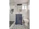 Updated bathroom with a walk-in shower, vanity, and toilet at 8349 E Columbus Ave, Scottsdale, AZ 85251