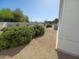 Landscaped backyard with gravel and shrubs at 9333 E University Dr # 196, Mesa, AZ 85207