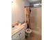 Bathroom with double vanity and shower at 9333 E University Dr # 196, Mesa, AZ 85207