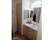 Clean bathroom with sink, vanity, and shower at 9333 E University Dr # 196, Mesa, AZ 85207
