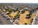 Aerial view of neighborhood park and community green space at 18526 E Swan Dr, Queen Creek, AZ 85142