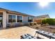 Spacious backyard with patio and seating area at 21778 N 259Th Ln, Buckeye, AZ 85396