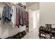 Large walk-in closet with ample hanging space and shelving at 21778 N 259Th Ln, Buckeye, AZ 85396