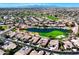 Large community view with golf course and lake at 23206 N Del Monte Dr, Sun City West, AZ 85375