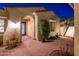 Well-lit courtyard with brick pavers and lush greenery at 23206 N Del Monte Dr, Sun City West, AZ 85375