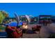 Relaxing backyard with a fire pit and comfortable seating at 26398 W Cat Balue Dr, Buckeye, AZ 85396