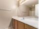 Bathroom with single vanity, mirror and access to shower at 3109 E Denim Trl, San Tan Valley, AZ 85143