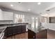 Eat-in kitchen with granite countertops and access to backyard at 3109 E Denim Trl, San Tan Valley, AZ 85143