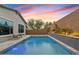 Beautiful pool and patio at sunset at 31509 N 55Th Way, Cave Creek, AZ 85331