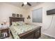 Bedroom with double bed and nightstand at 44049 W Palo Nuez St, Maricopa, AZ 85138