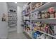 Well-organized pantry with ample shelving for storage at 44049 W Palo Nuez St, Maricopa, AZ 85138