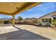 Covered patio overlooking backyard at 5176 S Mandarin Way, Gilbert, AZ 85298