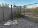 Landscaped backyard with cactus and outdoor shower at 5822 E Bramble Berry Ln, Cave Creek, AZ 85331