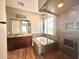 Luxurious bathroom with soaking tub, walk-in shower, and double vanity at 5822 E Bramble Berry Ln, Cave Creek, AZ 85331