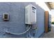 Exterior wall with gas meter and electrical box at 640 S Olympic Dr, Gilbert, AZ 85296
