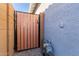 Side yard access gate with keypad at 640 S Olympic Dr, Gilbert, AZ 85296