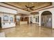 Open game room features a wet bar and stunning views at 7150 N 64Th Pl, Paradise Valley, AZ 85253