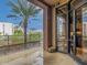 Private balcony with city views and partial palm tree at 7301 E 3Rd Ave # 321, Scottsdale, AZ 85251