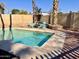 Relaxing pool area with patio furniture at 1424 E Kerry Ln, Phoenix, AZ 85024