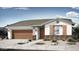 One-story home with brown garage door and light-colored exterior at 14807 W Soft Wind Cir, Surprise, AZ 85387