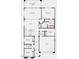 One-story house floor plan with 4 bedrooms, 2 baths, and a 2-car garage at 14807 W Soft Wind Cir, Surprise, AZ 85387