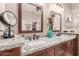 Double vanity bathroom with granite countertop at 1671 W Crescent Way, Chandler, AZ 85248