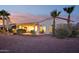 Home features a covered patio, perfect for outdoor entertaining, with a pergola and desert landscaping at 22728 N Arrellaga Dr, Sun City West, AZ 85375