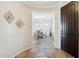 Elegant entryway with a view of the dining area at 22728 N Arrellaga Dr, Sun City West, AZ 85375