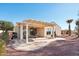 Enjoy this expansive covered patio, perfect for outdoor living at 22728 N Arrellaga Dr, Sun City West, AZ 85375