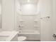Bathroom featuring a shower-tub combination, neutral colors, and modern fixtures at 2685 E Santa Ynez Dr, Casa Grande, AZ 85194