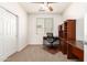 Convenient home office with built-in desk and chair at 29715 N 119Th Ln, Peoria, AZ 85383