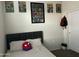 Bedroom with full bed, closet and comic book decor at 35262 W San Ildefanso Ave, Maricopa, AZ 85138