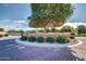 Landscaped entryway with brick wall and large tree at 3830 E Lakewood E Pkwy # 2154, Phoenix, AZ 85048