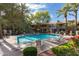 Inviting community pool with lounge chairs and landscaping at 3830 E Lakewood E Pkwy # 2154, Phoenix, AZ 85048
