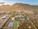 Aerial view of the house and surrounding landscape at 4090 E Galvin St, Cave Creek, AZ 85331