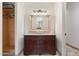 Bathroom with a double vanity and a large mirror at 4090 E Galvin St, Cave Creek, AZ 85331