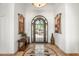 Grand entryway with an ornate door and tile floors at 4090 E Galvin St, Cave Creek, AZ 85331
