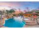 Stunning pool with a waterslide and spa at 4090 E Galvin St, Cave Creek, AZ 85331