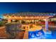 Custom pool bar with seating and lighting at 4090 E Galvin St, Cave Creek, AZ 85331