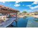 Resort-style pool with swim-up bar and relaxing patio area at 4090 E Galvin St, Cave Creek, AZ 85331