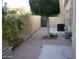 Private patio with brick pavers and a small garden at 5015 E Cheyenne Dr # 36, Phoenix, AZ 85044