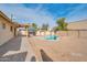 Large backyard with pool, patio, and grill at 6249 S Parkside Dr, Tempe, AZ 85283