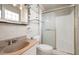 Bathroom with updated vanity and walk-in shower at 6249 S Parkside Dr, Tempe, AZ 85283