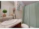 Clean bathroom with single sink vanity and shower/tub combo at 6722 W Taylor St # 294, Phoenix, AZ 85043