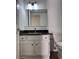 Bathroom with a vanity and marble countertop at 7800 E Lincoln Dr # 2047, Scottsdale, AZ 85250