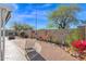 Landscaped backyard with seating and decorative plants at 8500 E Southern Ave # 538, Mesa, AZ 85209