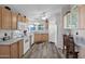 Bright kitchen with ample cabinetry, modern appliances, and an eat-in island at 8500 E Southern Ave # 538, Mesa, AZ 85209